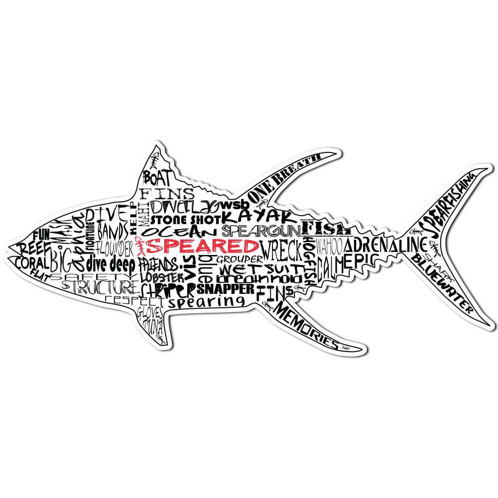 Tuna Words Decal